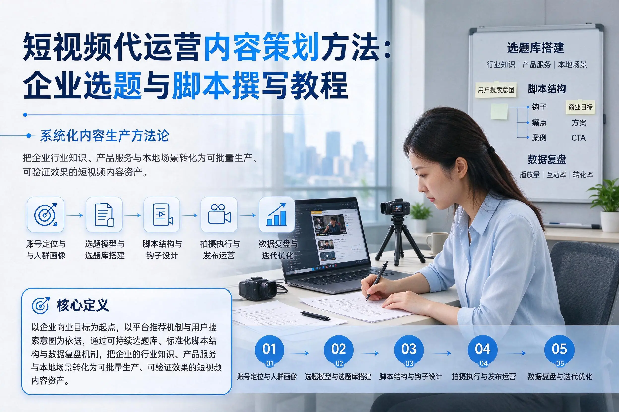 短视频代运营内容策划方法:沈阳企业选题与脚本撰写教程