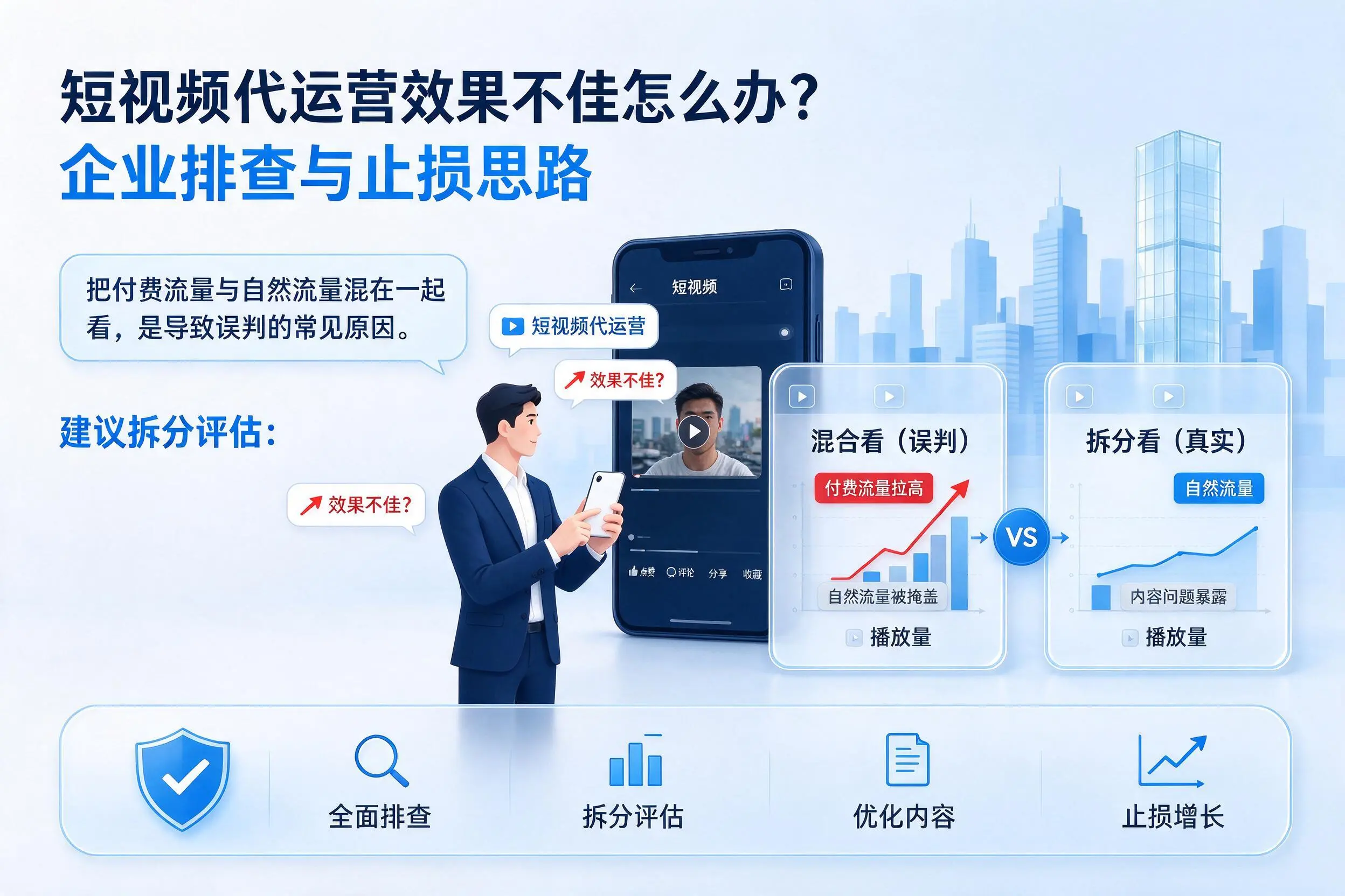 短视频代运营效果不佳怎么办?沈阳企业排查与止损思路