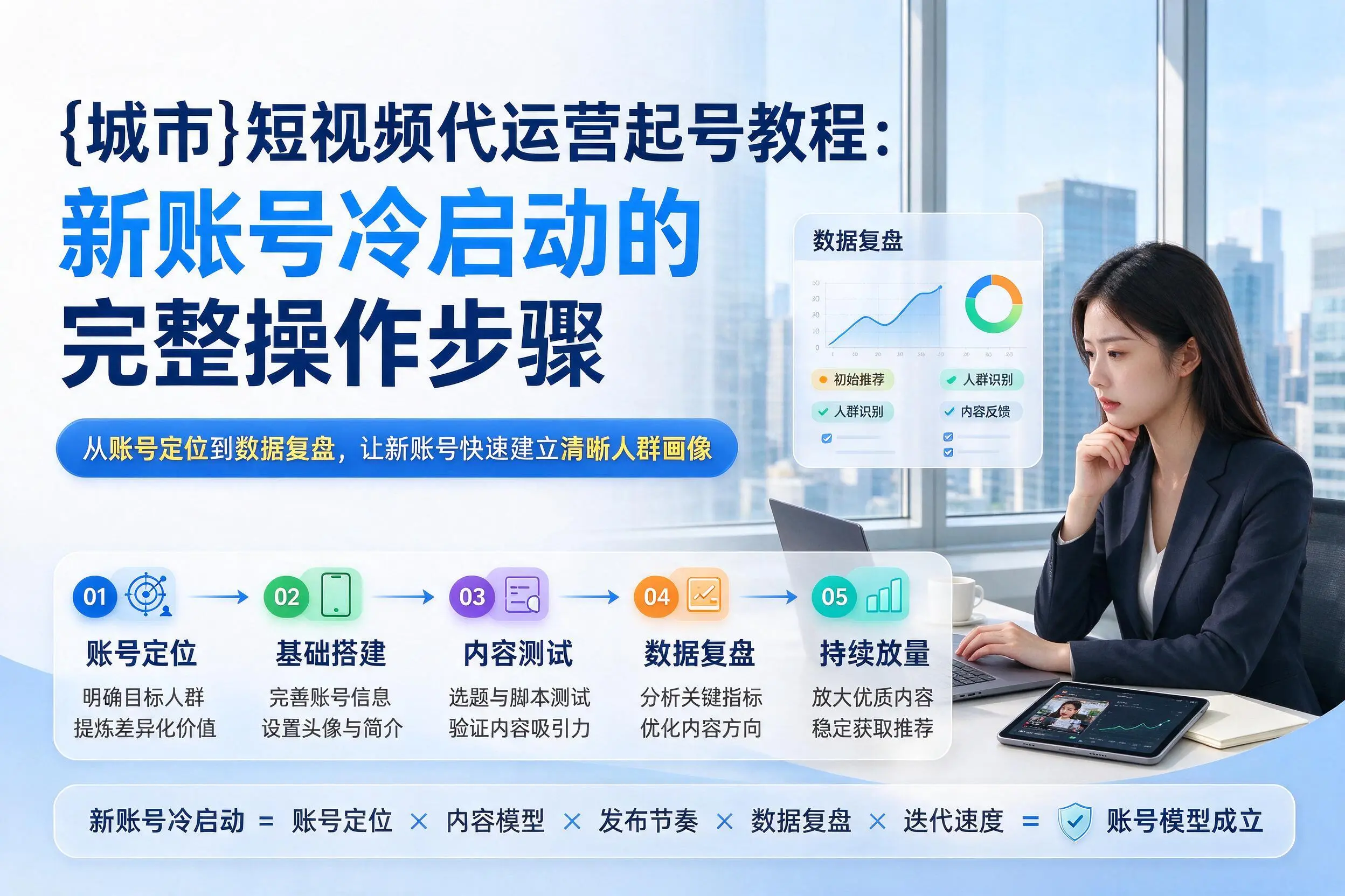 沈阳短视频代运营起号教程:新账号冷启动的完整操作步骤