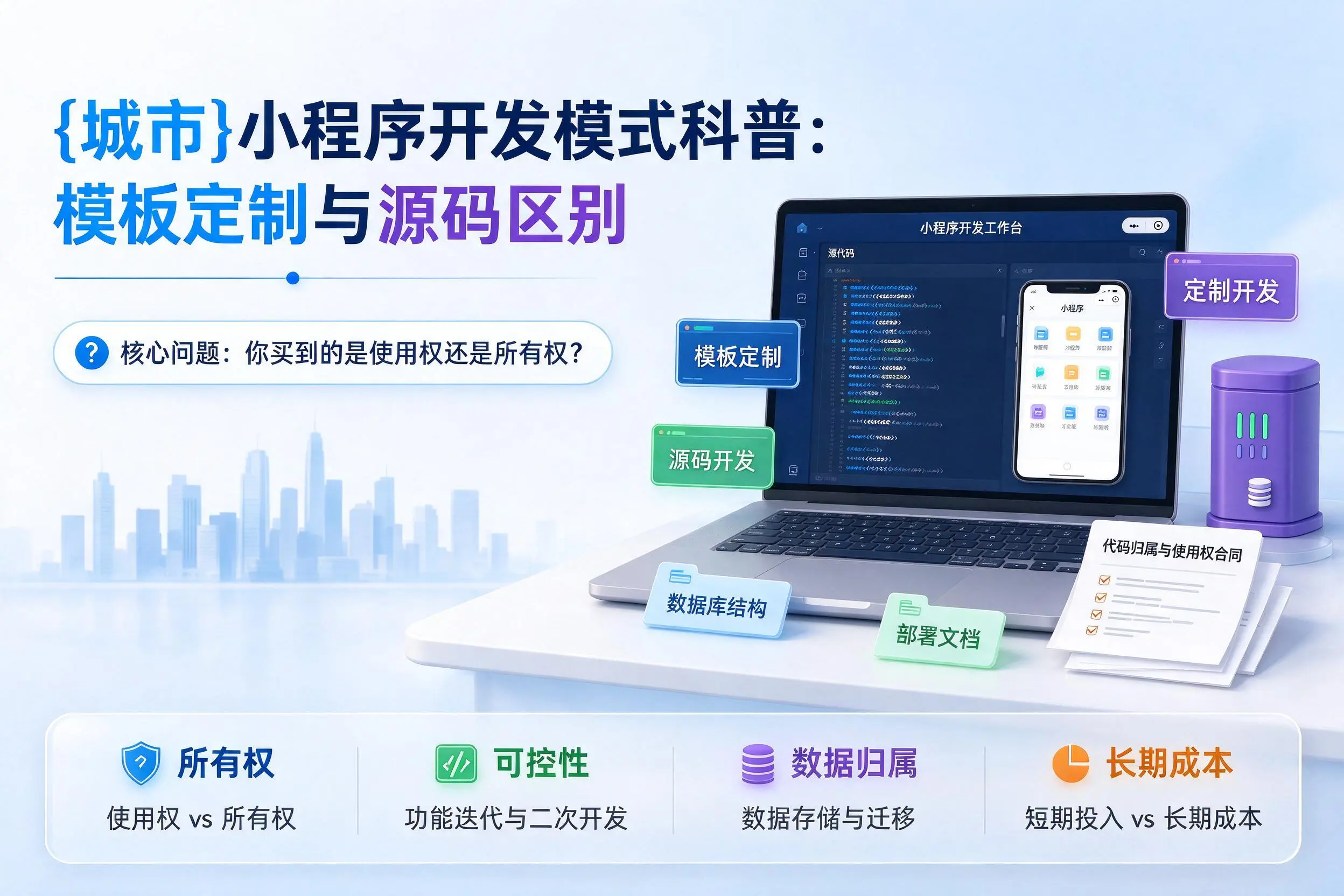 沈阳小程序开发模式科普:模板定制与源码区别