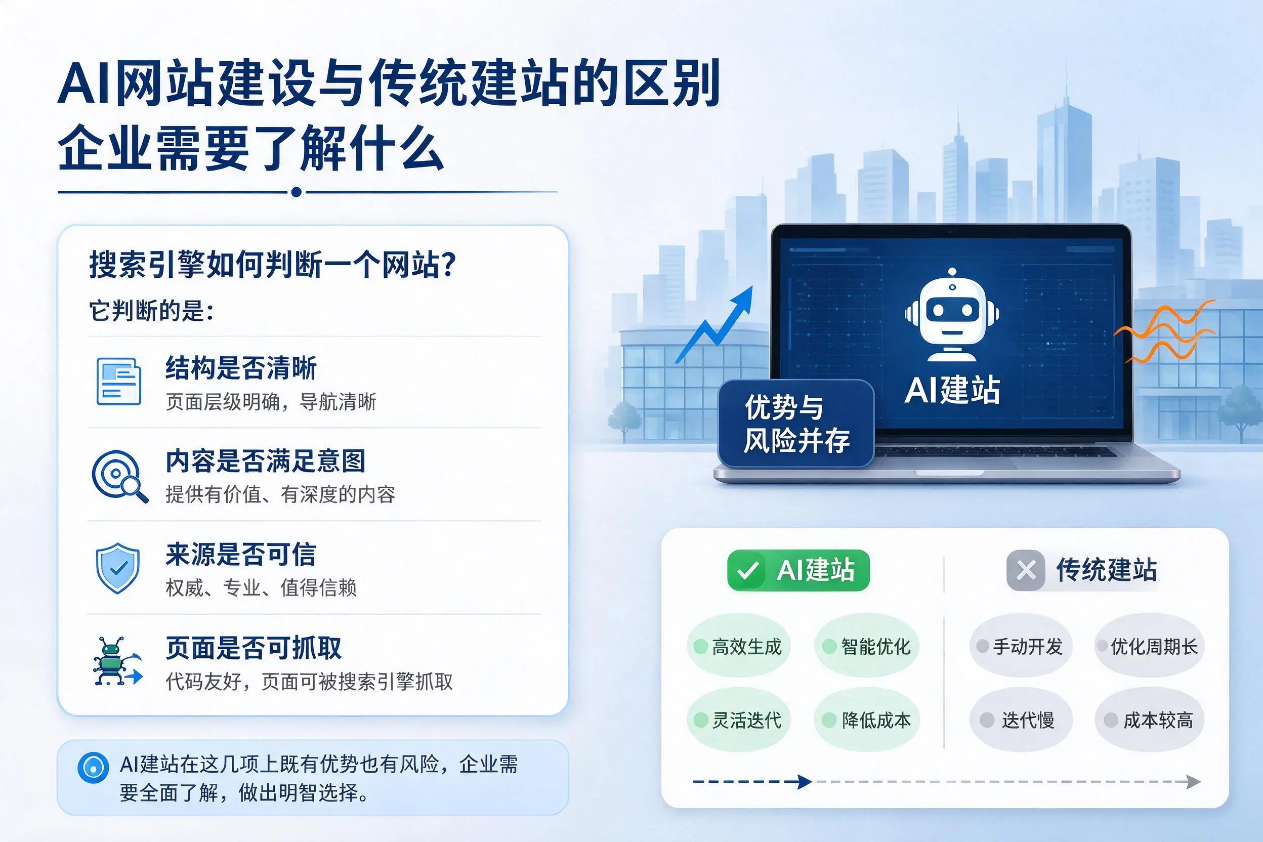 AI网站建设与传统建站的区别,沈阳企业需要了解什么