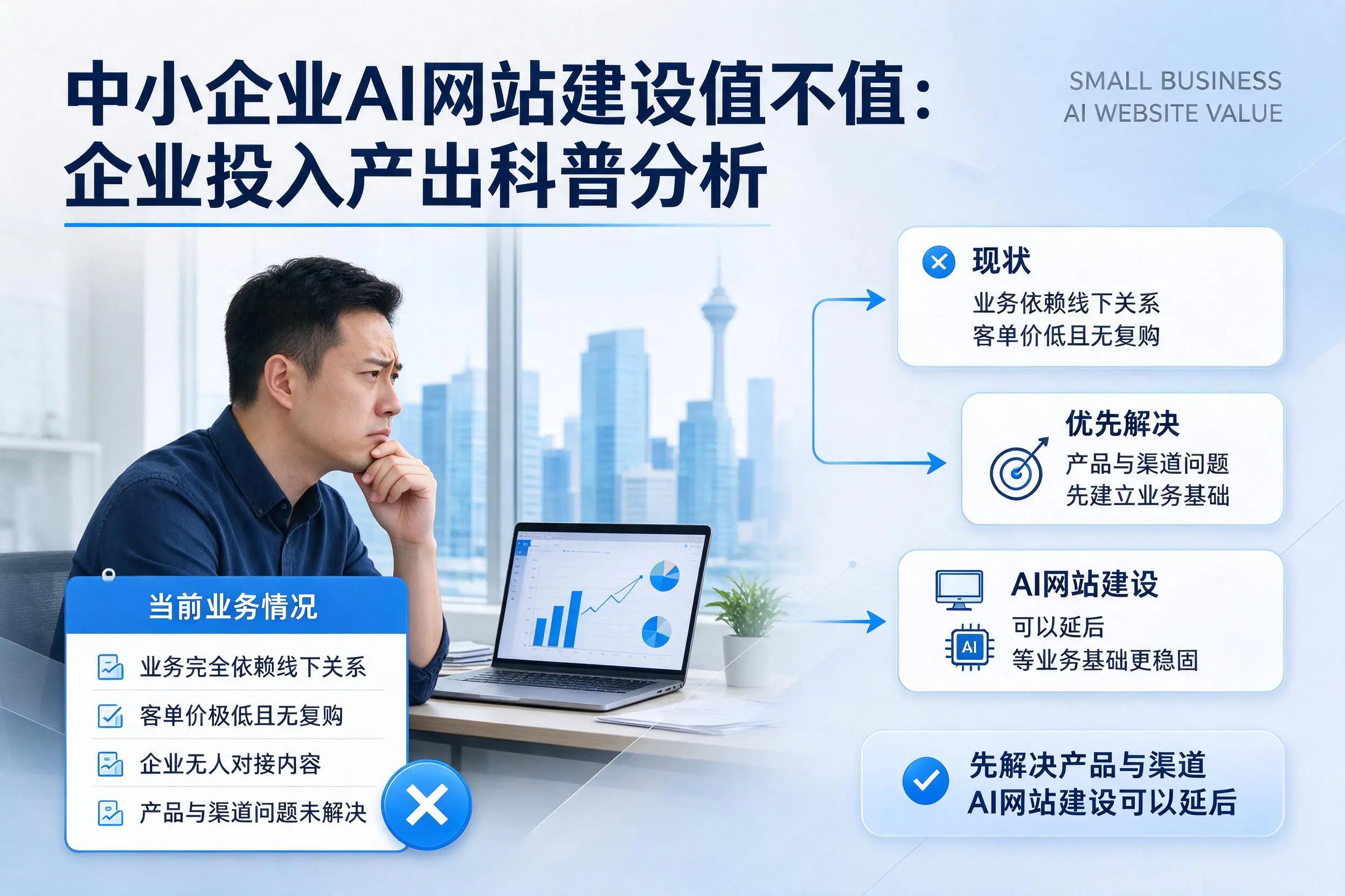 中小企业AI网站建设值不值：沈阳企业投入产出科普分析