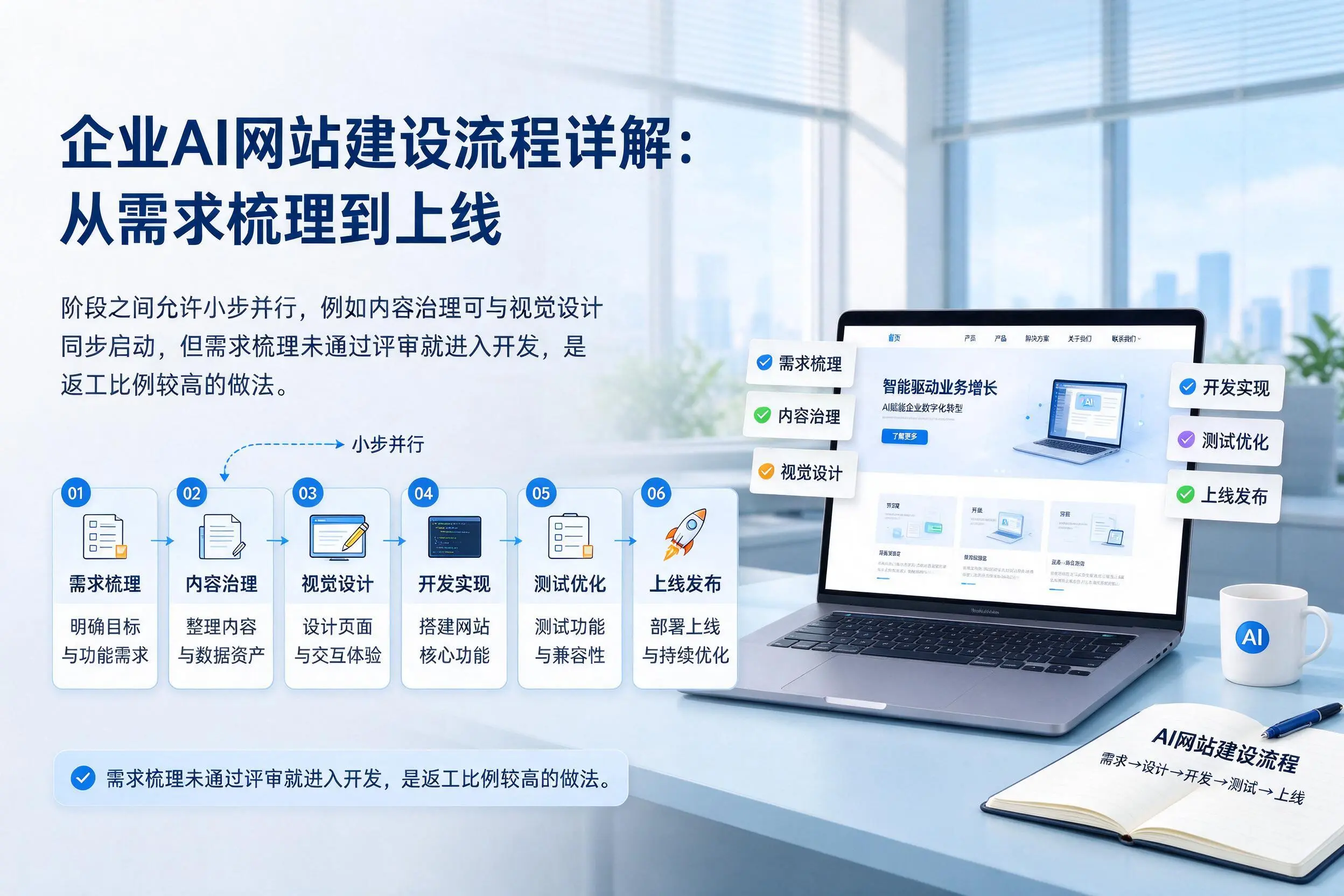沈阳企业AI网站建设流程详解：从需求梳理到上线