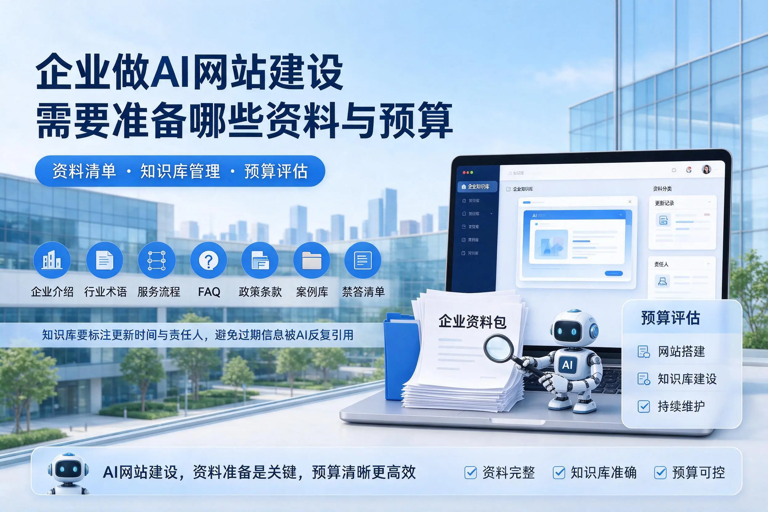 沈阳企业做AI网站建设需要准备哪些资料与预算