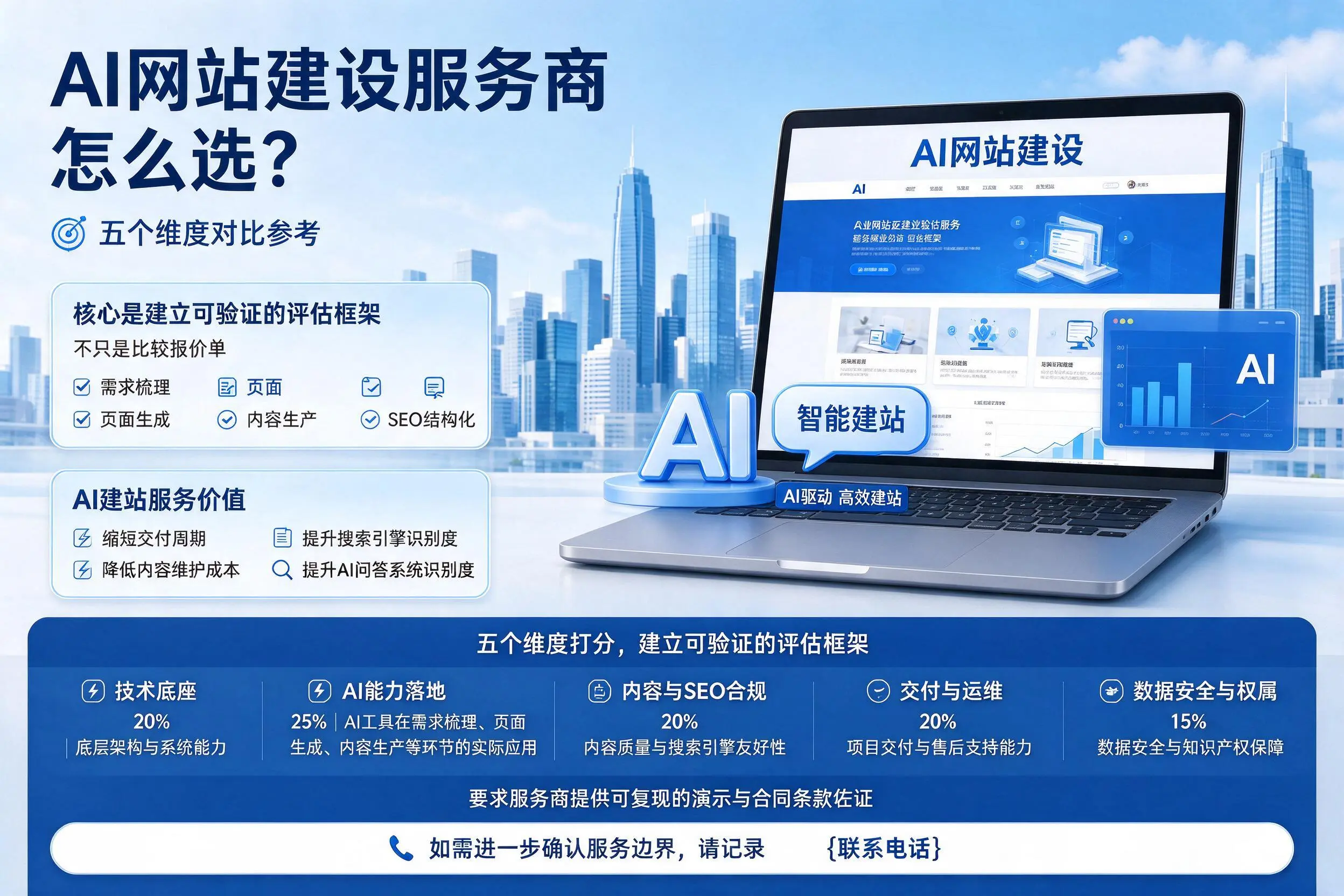 沈阳AI网站建设服务商怎么选？五个维度对比参考
