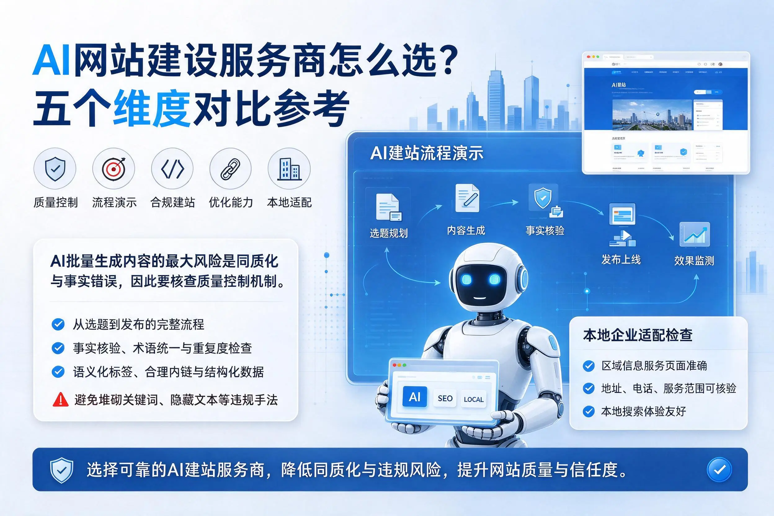 沈阳AI网站建设服务商怎么选？五个维度对比参考